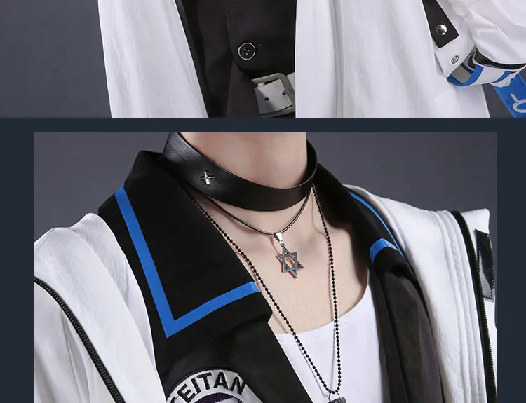 Detective Conan Case Closed Kudou Shinichi cosplay costume fashion interpretation uniform daily wear Anime outfits clothes coat