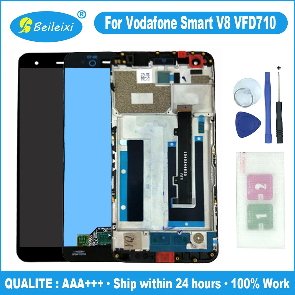 Для Vodafone Smart V8 VFD-710 ЖК-дисплей кодирующий преобразователь сенсорного экрана в
