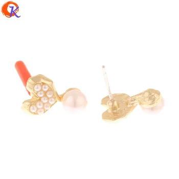 

Cordial Design 50Pcs 10*14MM Jewelry Accessories/Earring Findings/Imitation Pearl/Heart Shape/Hand Made/DIY Making/Earrings Stud