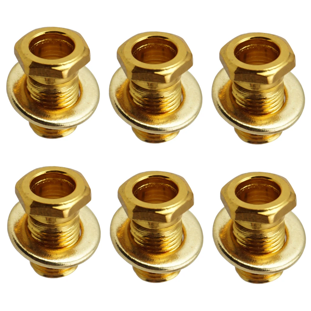  Iron Tuning Peg Tuner 6x Bushing+6x Washer Set For Wood Acoustic Guitar Tuner Electric Guitar Accessory 