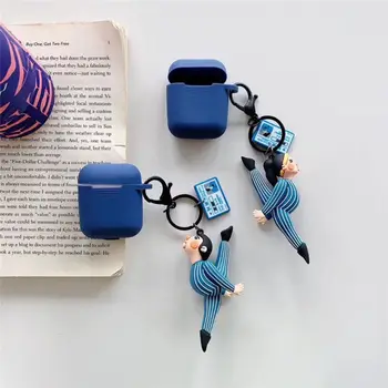 

For AirPods Case Cartoon Split couple Protective Cover For Airpods 12 746D