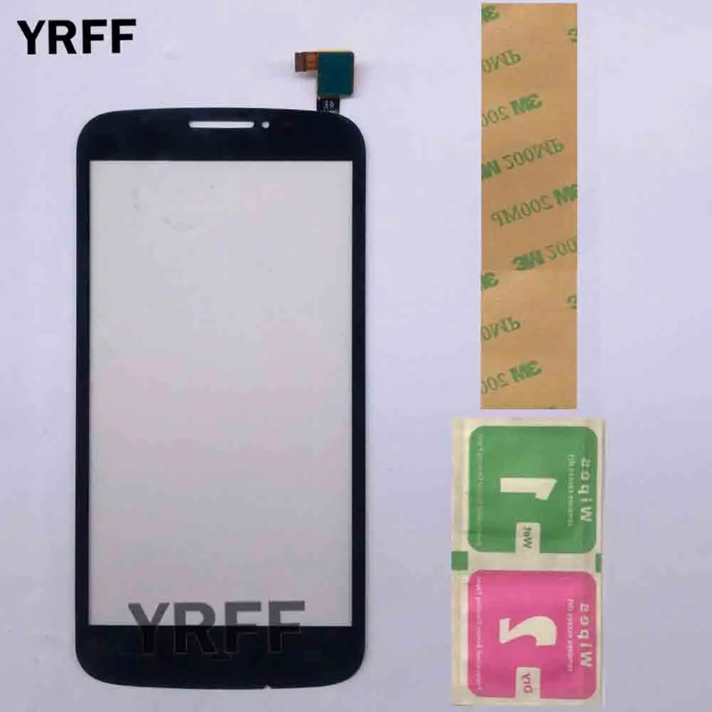 Панель сенсорного экрана для Alcatel One touch Pop 2 OT7044 7044 7044Y 7044A 7044X7044 K дигитайзер Панель переднее стекло Датчик 3M клей