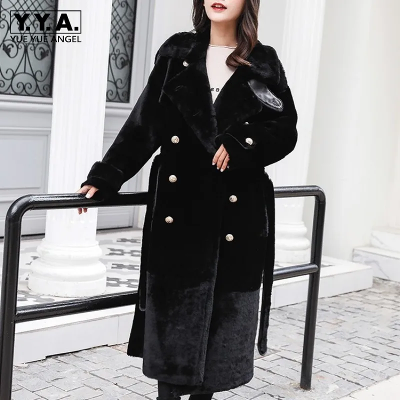 Рисунок 3 - Женское зимнее длинное пальто из натуральной овчины