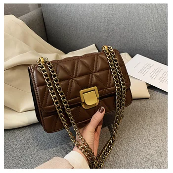 

Crossbody Bags For Women 2020 New Pu Leather Chain Shoulder Messenger Bag Solid Color Handbags Travel Cross Body Bag Bolso Mujer