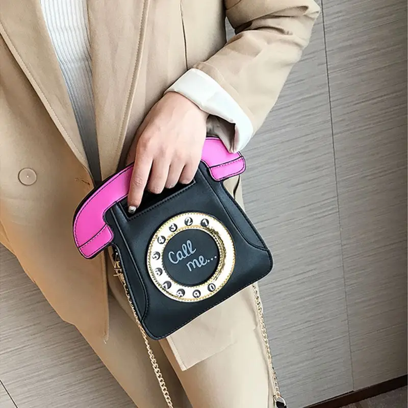 BEAU-Phone Женская Ретро сумка через плечо из искусственной кожи клатч кошелек на цепочке