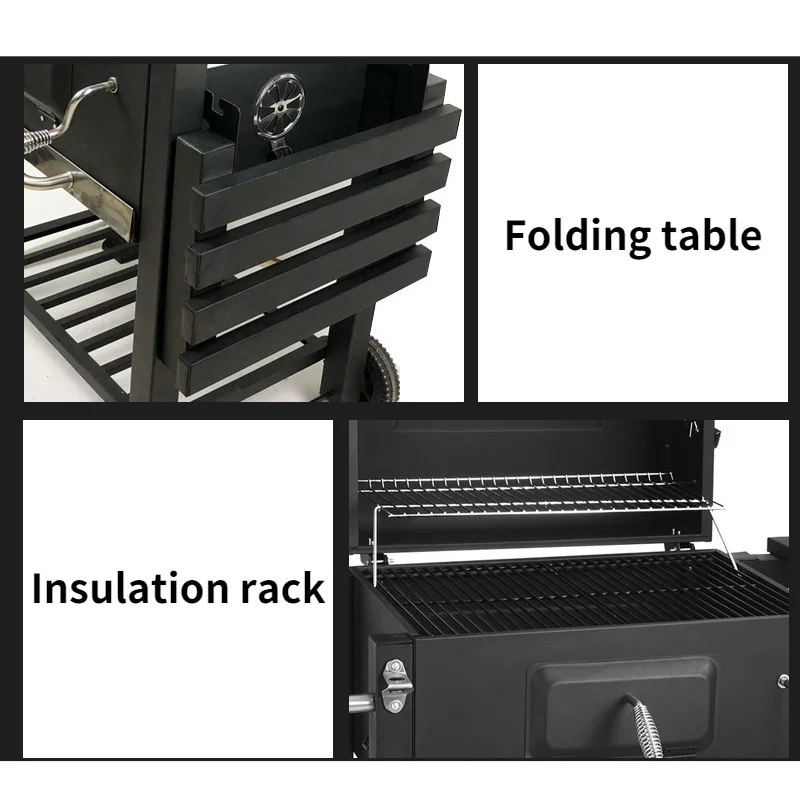 DS-34 Outdoor Large Barbecue Fish Barbecue Oven Convenient Vertical Home Company Party Usable Charcoal Grill 3