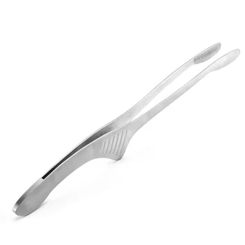 

26CM Inch Stainless Steel BBQ Tweezers Kitchen accessories BBQ Grill Food Tongs Clip Buffet BBQ Restaurant Tool cooking tools