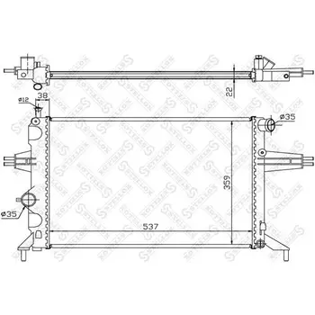 

Radiator cooling system Opel Astra 1.6-1.8 16V 98 STELLOX 10
