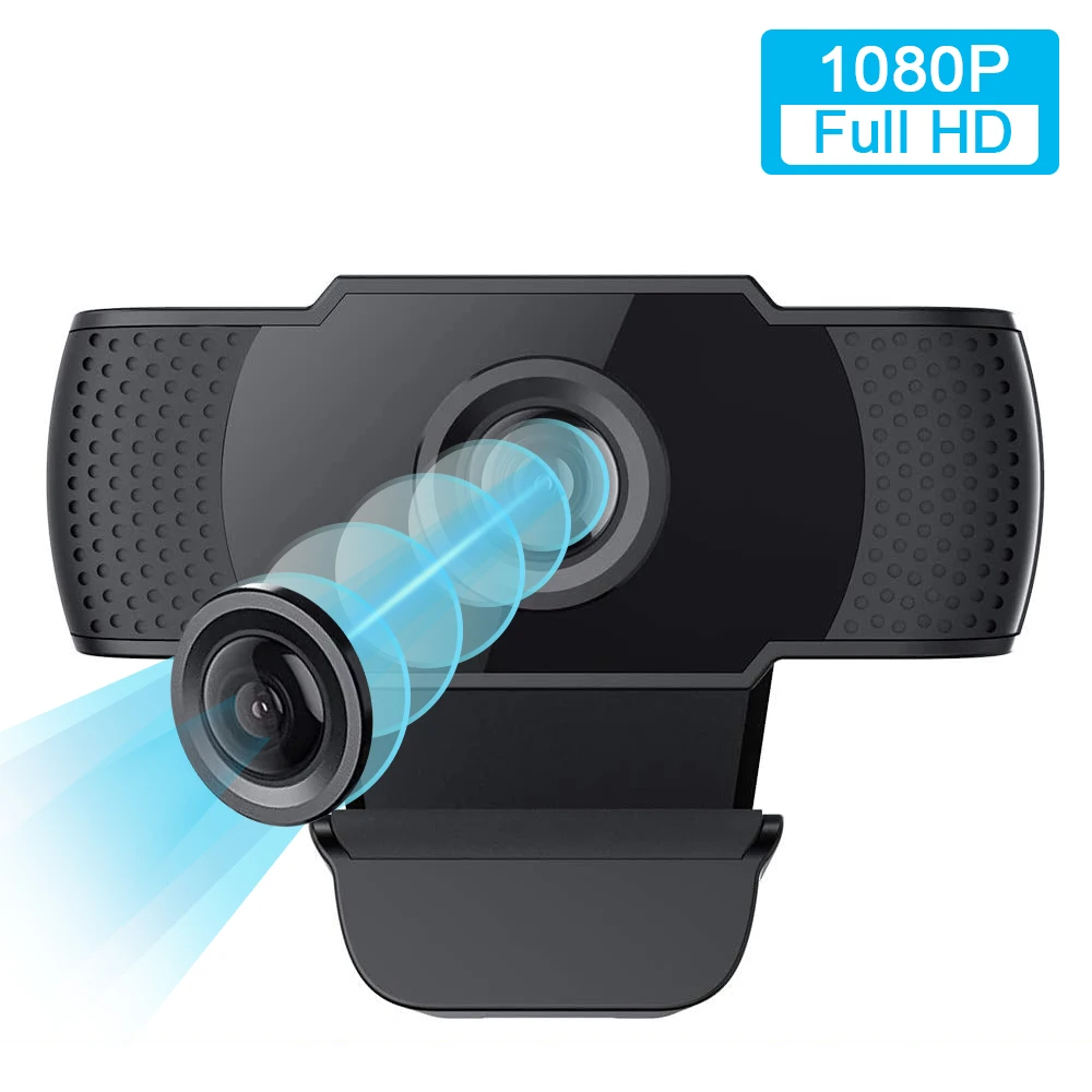 1080P Веб камера с микрофоном HD веб Потоковое вещание компьютер Камера USB2.0 для ПК