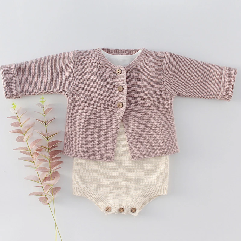 baby girl knitted romper