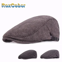Винтажная Кепка Newsboy на осень и зиму, теплые головные уборы для мужчин и женщин, высокое качество, Повседневный хлопковый берет, одноцветная плоская кепка s Gorra