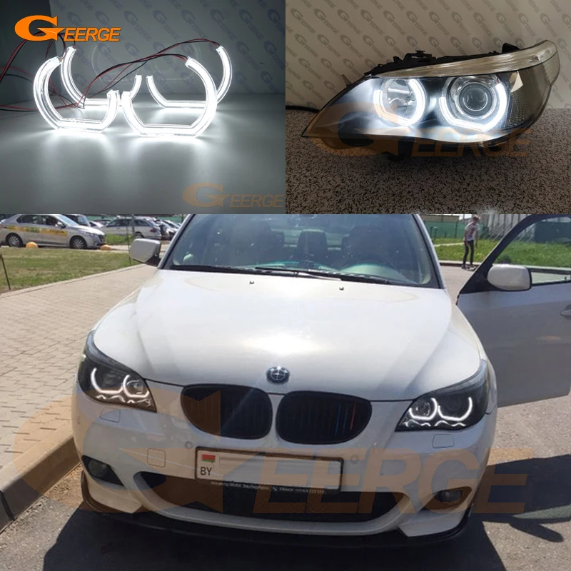 Auto Bmw E60 Angel Eyes, Angel Eyes Bmw E60 2007