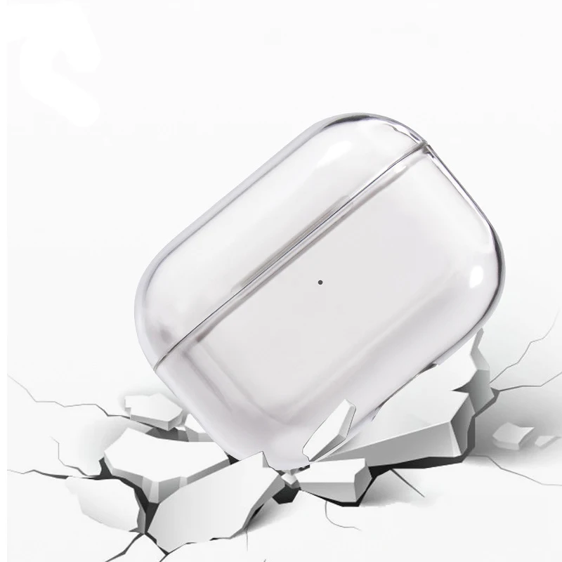 

Transparent Case For AirPods Pro Earphone Cover PC Hard Transparent Cover Box Case Bluetooth Earphone Protective Accessories