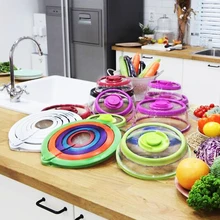 5 шт. вакуумное постельное белье невероятная крышка набор еда сохранение миска для свежей еды крышка 3