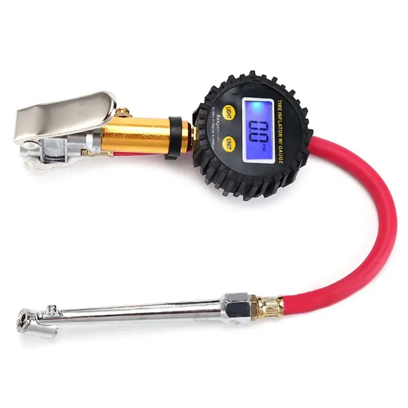 

Digital Car Tire Air Pressure Inflator Gauge LCD Display LED Backlight Vehicle Tester Inflation Monitoring U1JF