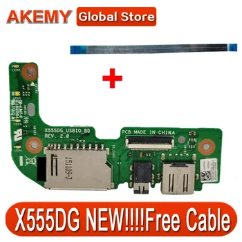 

For ASUS X555 X555DG USB IO AUDIO CARD READER BOARD REV:2.0 With Cable MB 100% Tested Fast Ship