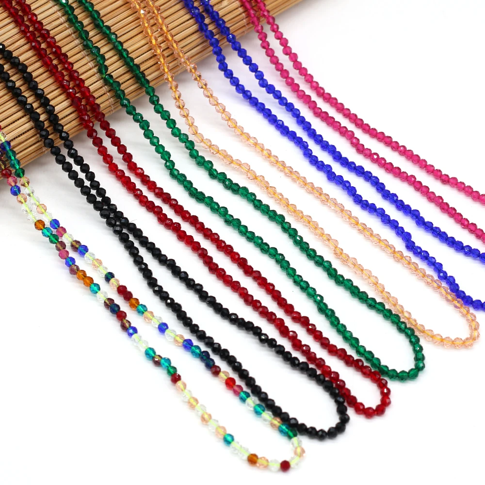 Reiki Healing Natural Semi-Precious Stone Spinel Round Small Beads 3Mm Jewelry Collana Bracciale Charm Gift 38 + 5Mm