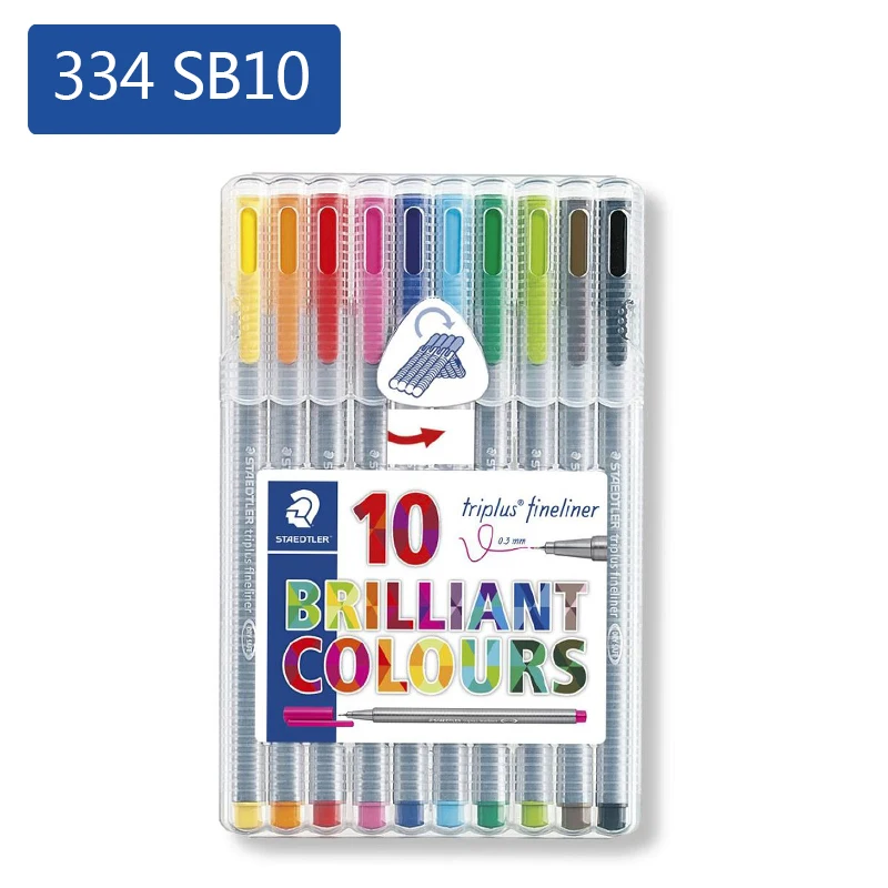 STAEDTLER Triplus Fineliner Pens - Assorted Colours (Pack of 42) - NEW