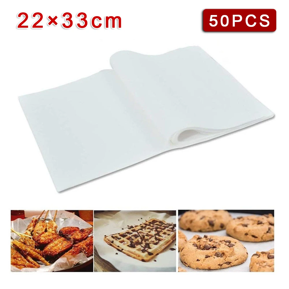 Liner Baking grease paper Bakery Tools Accessory Pack 22*33cm Bleached