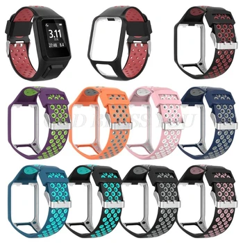 

Two-tone Silicone Replacement Wrist Band Watch Strap For TomTom Runner 2 3 Spark 3 GPS Watch Fitness Tracker Drop Shipping