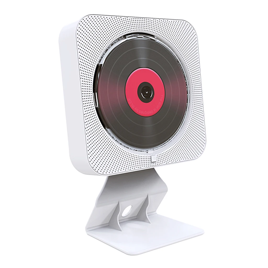 White Dvd-плеер настенный портативный Bluetooth домашний аудио магнитофон Bluetooth CD/DVD все-в-одном плеер беспроводной пульт дистанционного управления fm-радио - Цвет: White