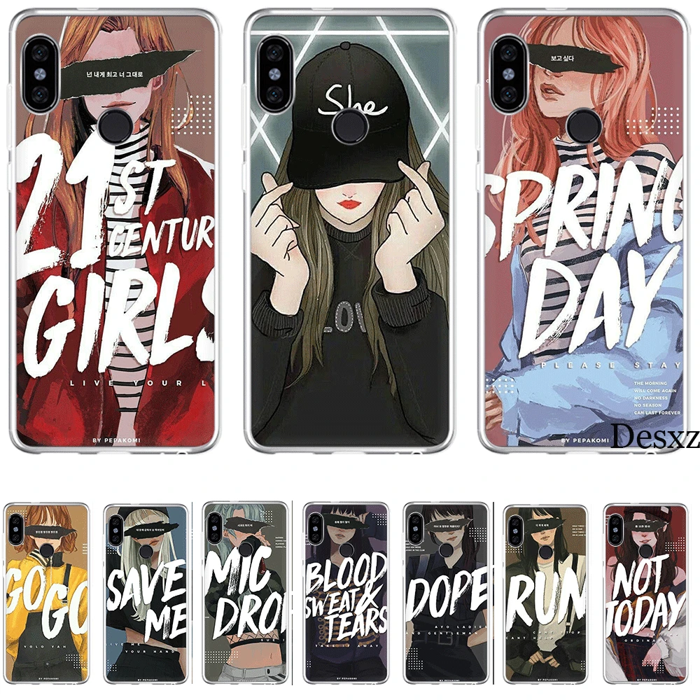 

Mobile Phone Case For Xiaomi Redmi Note 6 7 Pro 5A 4 4X 3 5 Hard Cover Pepakomi Bts Perfect