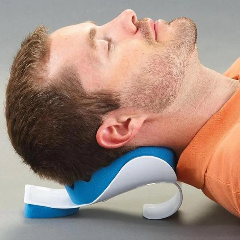 1 шт., подушка для поддержки шеи, подушка для путешествий, облегчающая шею, расслабляющее устройство для плеч, тяговое устройство для облегчения боли, выравнивание шейного отдела позвоночника