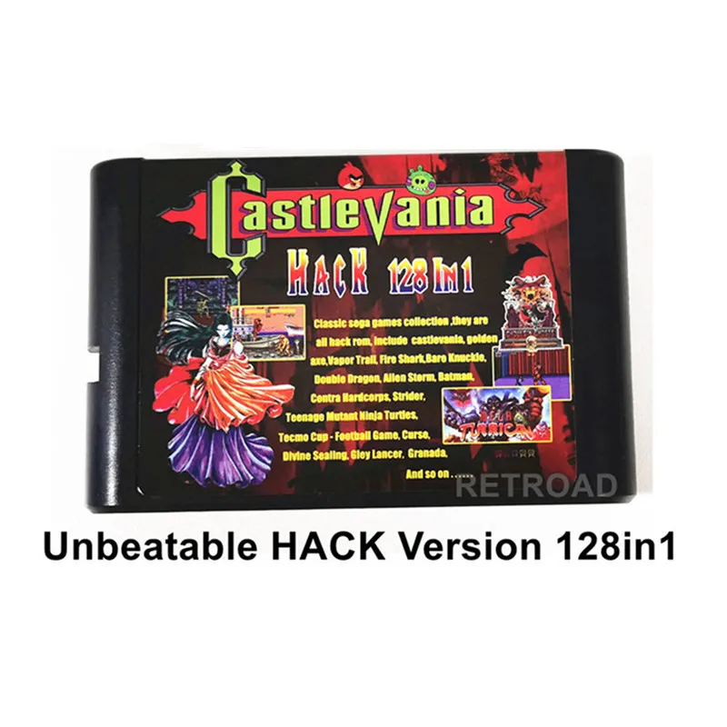 Super 128 In 1 Unbeatable Hack Version Classic Sega Games Collection High Quanlity All Hack Rom Memory Cards Aliexpress