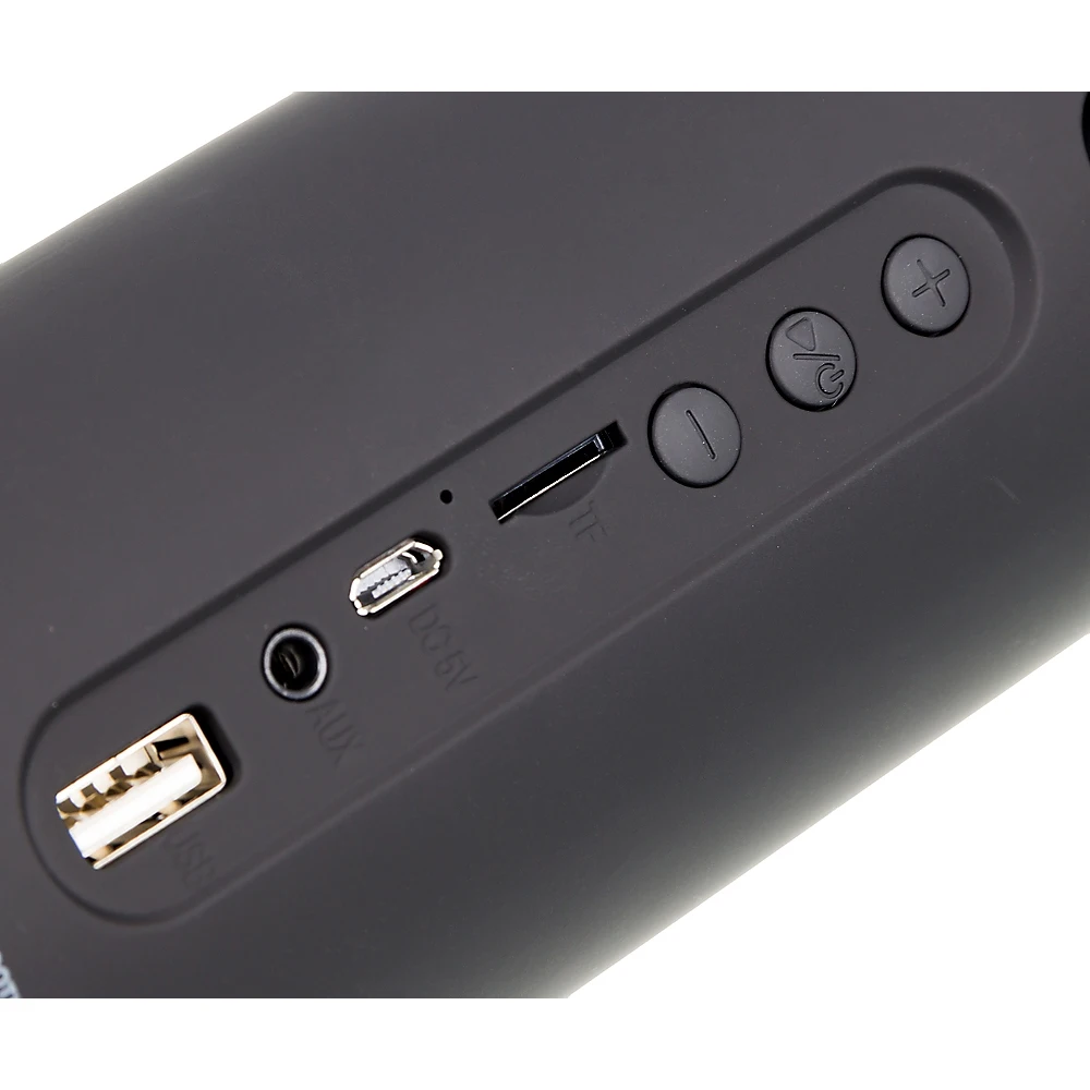 Колонка порт. Ginzzu GM-877B черный 10W 2.0 BT/3.5Jack/USB 10м 1200mAh