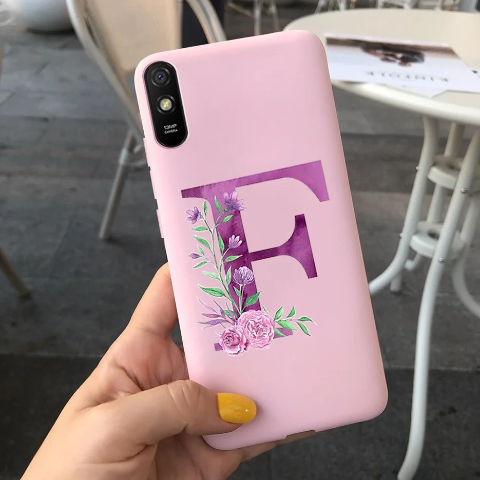 Cute Letters Silicone Soft TPU Phone Case - Durable Back Protector Shell