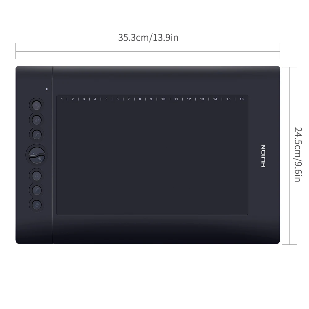 Huion H610 Pro V2 10x6 25 дюймов графический планшет с 8 Экспресс клавишами 16 мягких клавиш