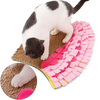 

TPFOCUS Mermaid Tail Pet Cat Scratching Pad Claws Grinding Puzzles Toy Carpet