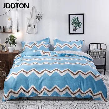 

JDDTON 2020 Simple Classic Style Bed Sheet Set New Arrival Double sided Bedding Set Quilt Cover Pillowcase Duvet Cover Set BE063