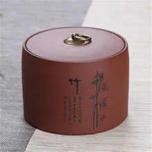 XMT-HOME фиолетовая глина yixing герметичный керамический чайный ящик для галстука Гуань Инь зеленый чай улун контейнеры для чая большой 1 шт