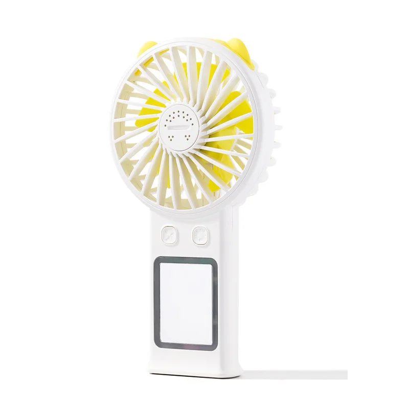 Портативный usb-вентилятор 2-Скорость мини-вентилятор для офиса гаджеты настольные часы небольшой Электрический вентилятор летние зеркало кулер вентилятор охлаждения