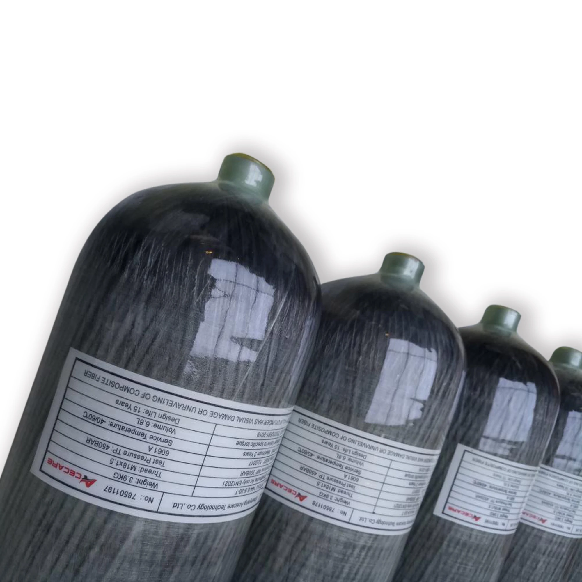 AC168 Scuba Pcp Tank 6.8L CE 4500 Psi Cylinder Carbon Fiber Balloon With Compressed Air Underwater Gun Diving Cylinder Acecare