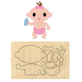 

2019 Baby Doll Bottle Frame Wooden Punching dies Customized Leather Metal Cutting Dies Handcraft DIY wooden mold dies cutting