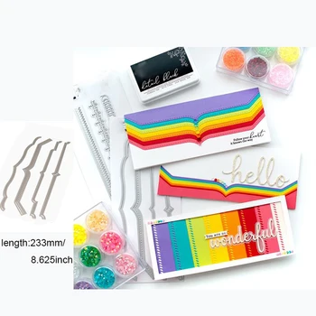 

Background Slim Essentials Edgers Metal Cutting Dies For Christmas Card DIY Scrapbooking Cards Making