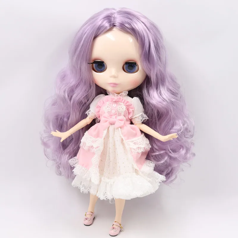 Ледяная Обнаженная кукла Blyth Серия № 1049 для Dream Purplr волосы без челки белая кожа игрушка фабрика Blyth