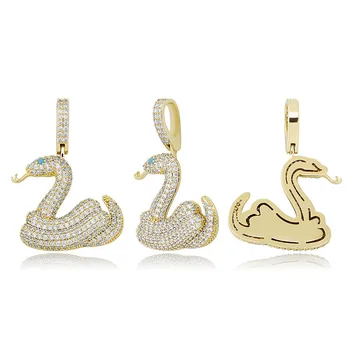 

Hot Selling Hip Hop Snake Pendant Necklace Micro Pave AAA + Cubic Zirconia Pendant Hip Hop Fashion Jewelry Gift For Men Women
