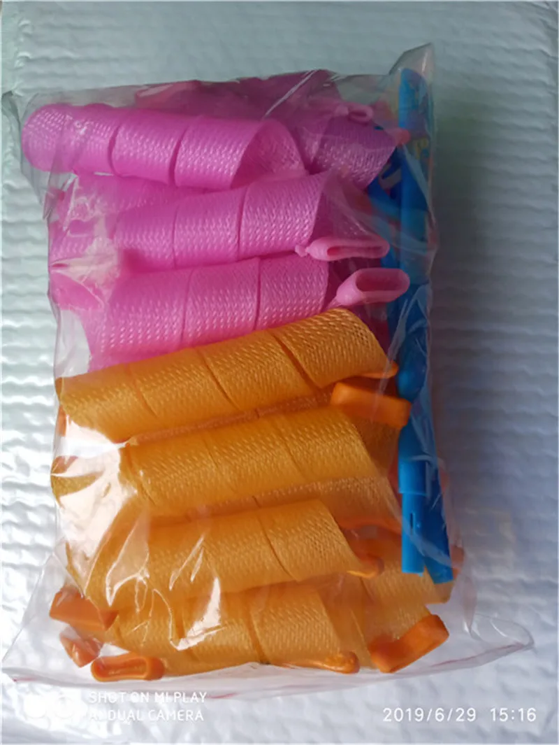 30PCS 30 CM LONG Прямая Спиральные кольца рычаг бигуди для волос 30 шт в упаковке - Цвет: 30PCS 30 CM LONG