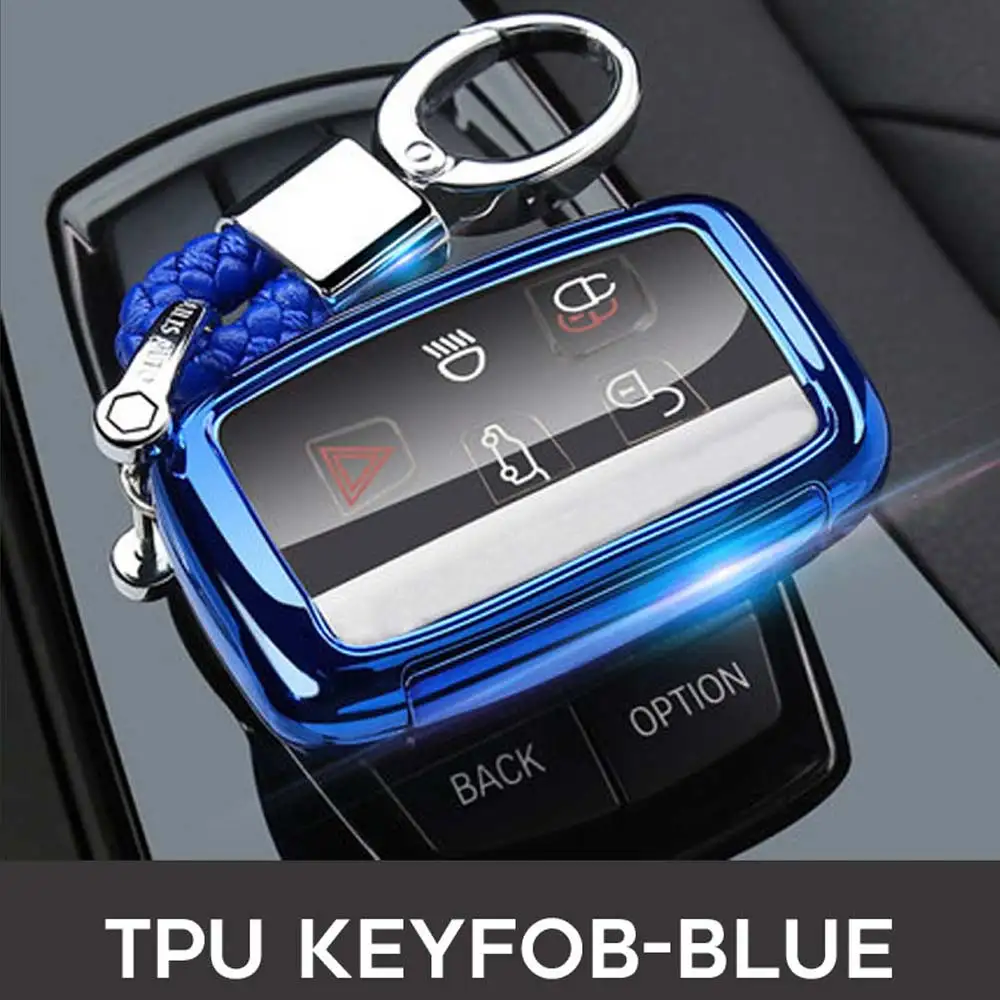 Чехол для ключей от автомобиля, чехол для Land Rover A8 A9 Range Rover Sport Evoque freelander 2 1 Key House 5 Button Key holder Prorector - Название цвета: Option 4