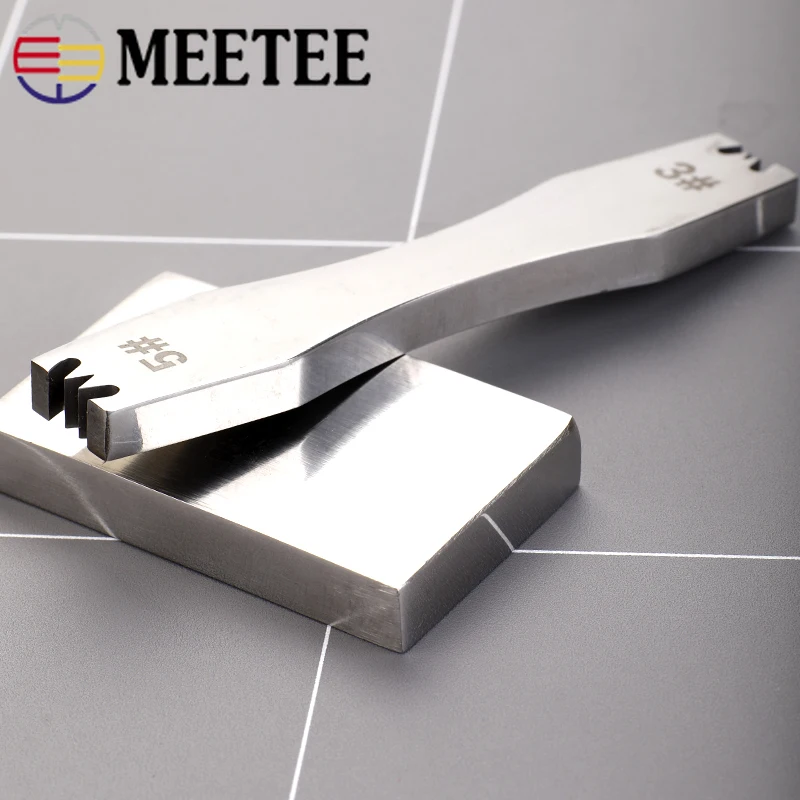 Meetee 1set 3# 5# Steel Alloy Zipper Tooth Removal Tool Code Loading Zip Teeth Pliers DIY Manual Leather Tools Accessories