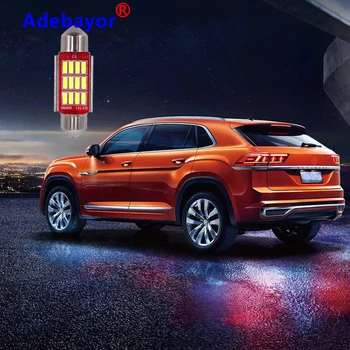 

100PCS Festoon 31mm 36mm 39mm 41mm C5W Auto Light 12 SMD 4014 LED Car Interior Dome Lamp Reading Bulb White DC12V Adebayor LED