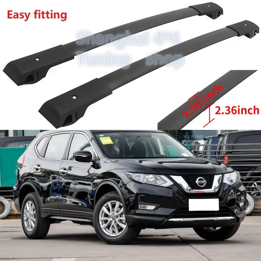 New Arrived Black For Nissan Rogue X Trail 14 15 16 17 18 19 Baggage Luggage Rack Carrier Roof Rack Rail Cross Bar Roof Racks Boxes Aliexpress