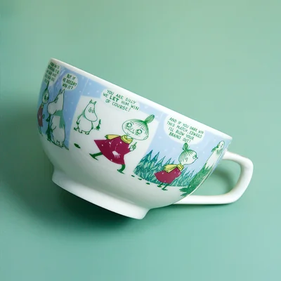 Moomin Милая большая миска для лапши и тарелка набор чашка для Муми-троллей и миска для Муми-троллей - Цвет: bowl