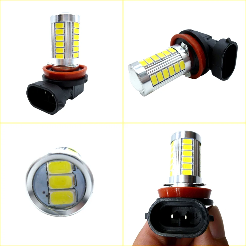 2x Car Fog Lamp H8 H11 Led Bulb Auto Driving Running Light For MK3 MK4 Lavida Sagitar Touarge Touran Passat B7 Magotan Golf