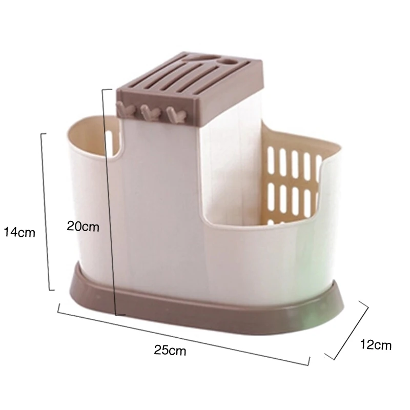 1 multifunctional plastic shelf chopsticks cutlery storage rack drain rack filter rack creative kitchen tools