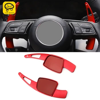 

CarManGo Car Accessorie Steering Wheel Shift Paddle Pad Frame Sticker Trim Interior Decoration for Audi A4 A5 S4 S5 B9 2017-2020