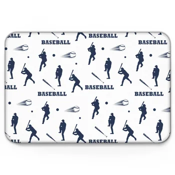 

Baseball Sports White Mat Anti-Slip Doormat Home Decor Doormat for Entrance Door Anti-slip Floor